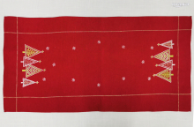  55x120 bordo choinki CHRISTMAS MD04036 Bieżnik świąteczny