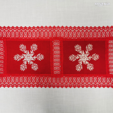  40x160 bordo gipiura CHRISTMAS MD04052 Bieżnik świąteczny